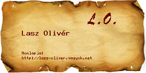 Lasz Olivér névjegykártya