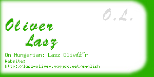 oliver lasz business card